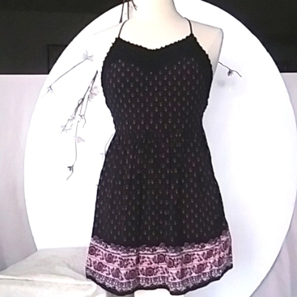 Forever 21 Sundress Boho Criss Cross Straps Size Small